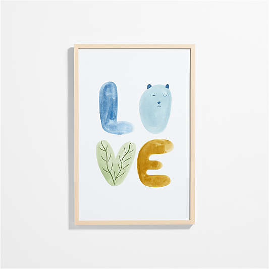 Love Large Framed Wall Art Print