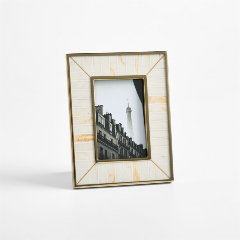 Love Story Ivory and Gold Resin 4"x6" Picture Frame by Laura Harrier and Tiffany Howell - image 5 of 7