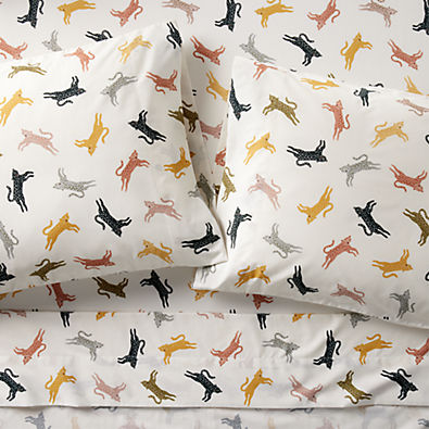 View Stay Cool Lovely Leopard Organic Cotton Percale Kids Queen Sheet Set details