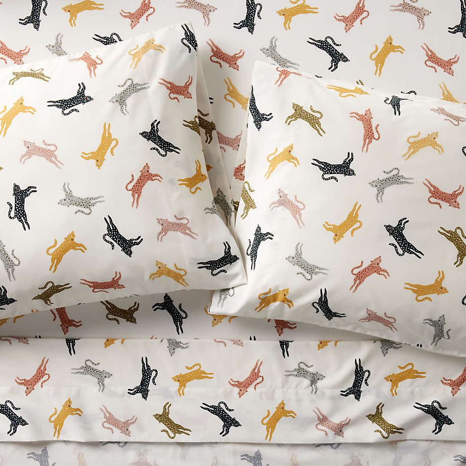 Lovely Leopard Organic Cotton Kids Sheet Set Crate & Kids