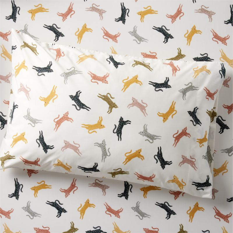 Lovely Leopard Organic Cotton Kids Pillowcase