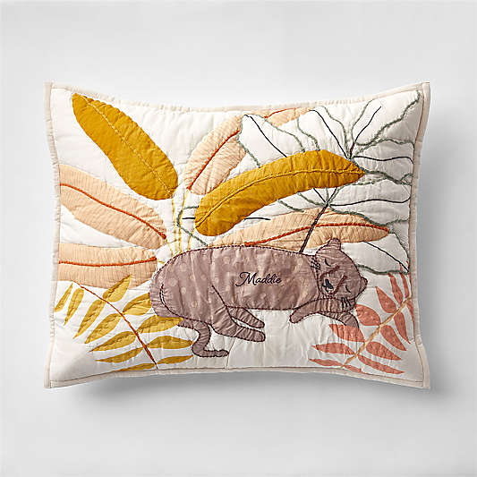 Lovely Leopard Organic Cotton Voile Kids Pillow Sham