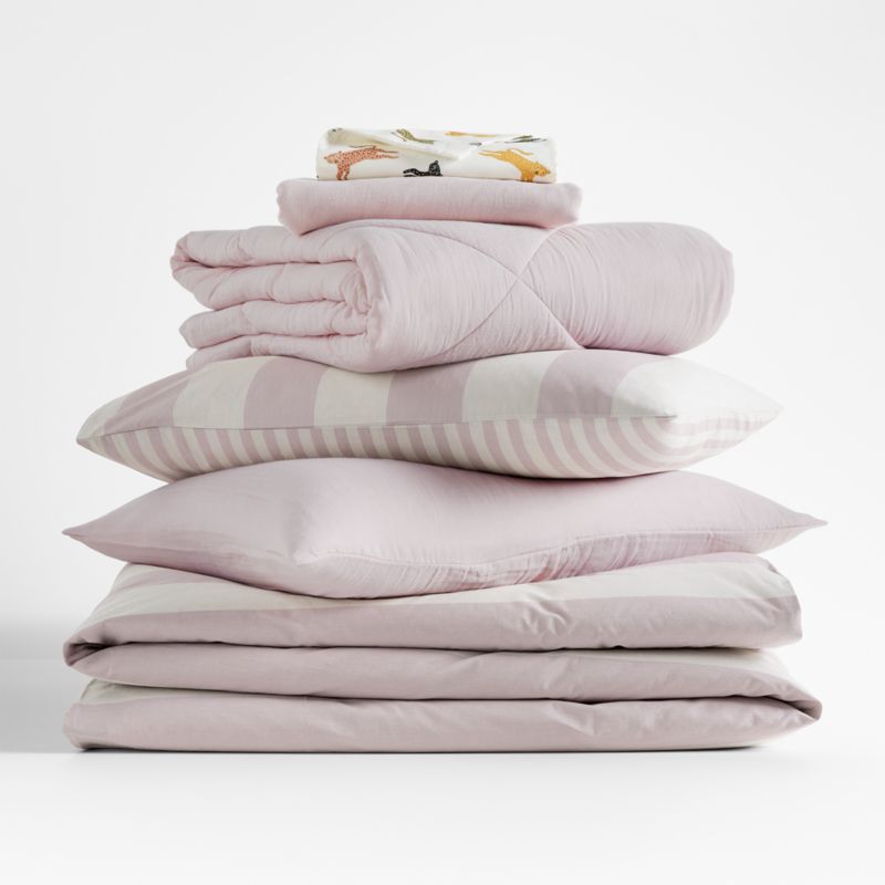 Supersoft Lilac Rose Cotton Gauze Kids Bedding Bundle Set - image 0 of 13