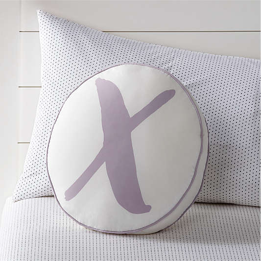 Lovely Letter 'X' Throw Pillow