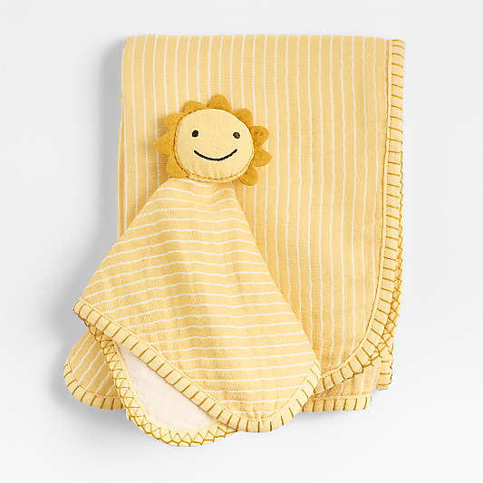 Sun Lovey and Baby Stroller Blanket Gift Set