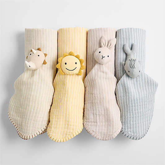 Dinosaur Lovey and Baby Stroller Blanket Gift Set
