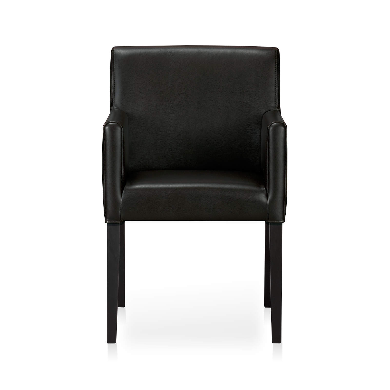 lowe onyx leather dining chair