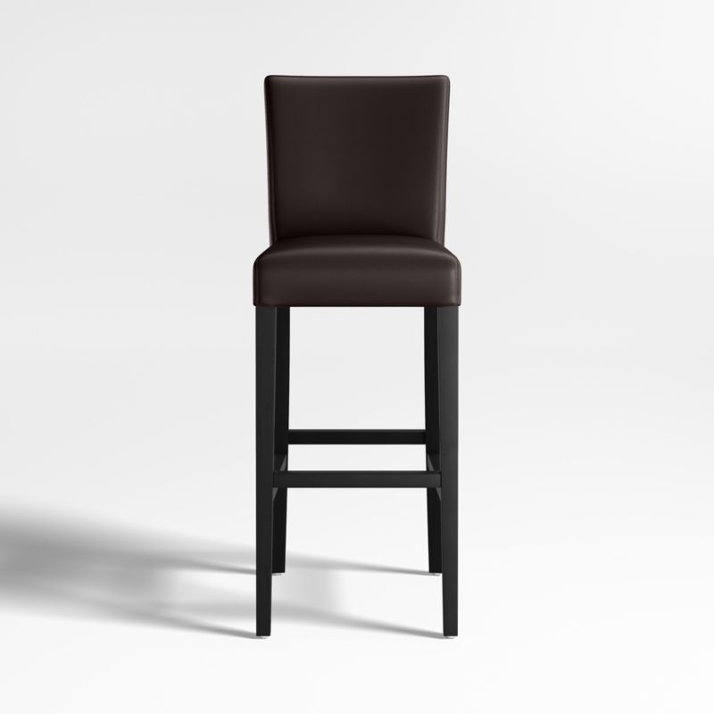 Lowe Chocolate Leather Bar Stool