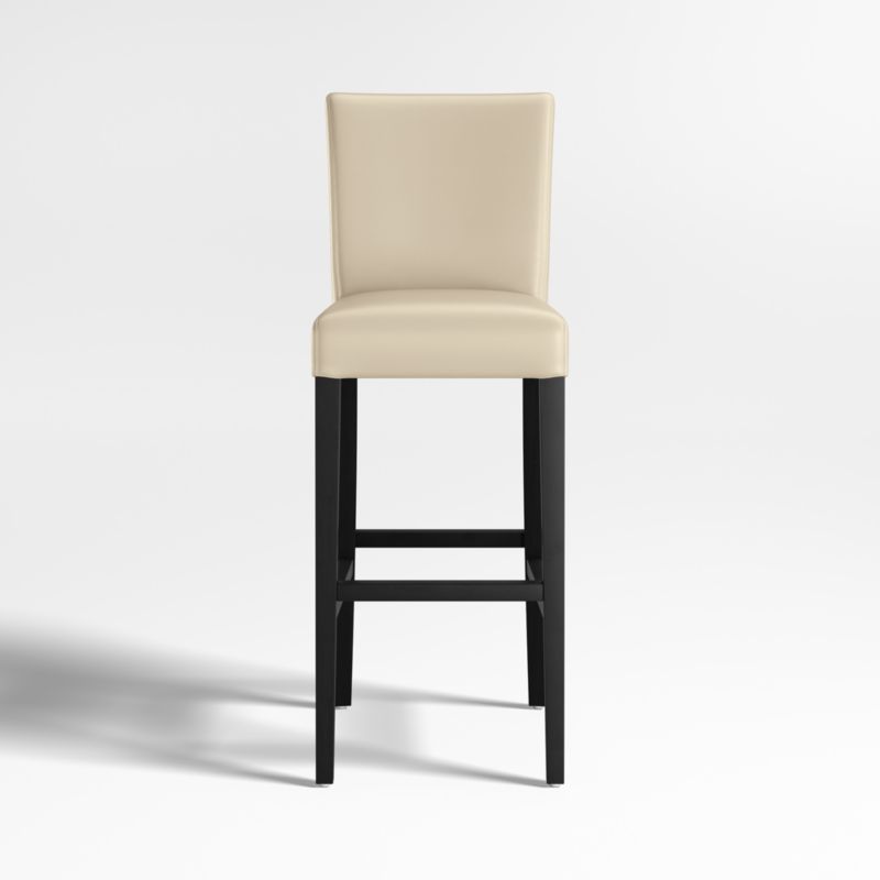 Lowe Ivory Leather Bar Stool