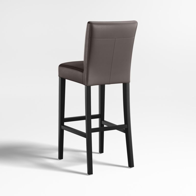 Lowe Smoke Leather Counter Stool