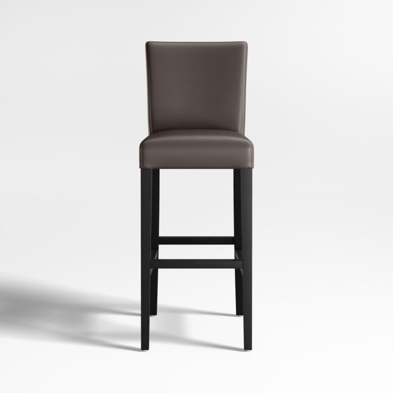 Lowe Smoke Leather Counter Stool