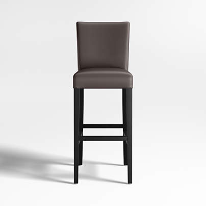 Lowe Smoke Leather Bar Stool