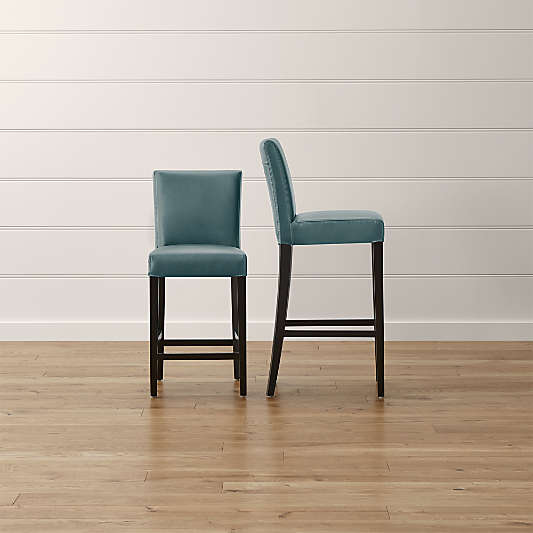 Lowe Ocean Leather Counter Stool