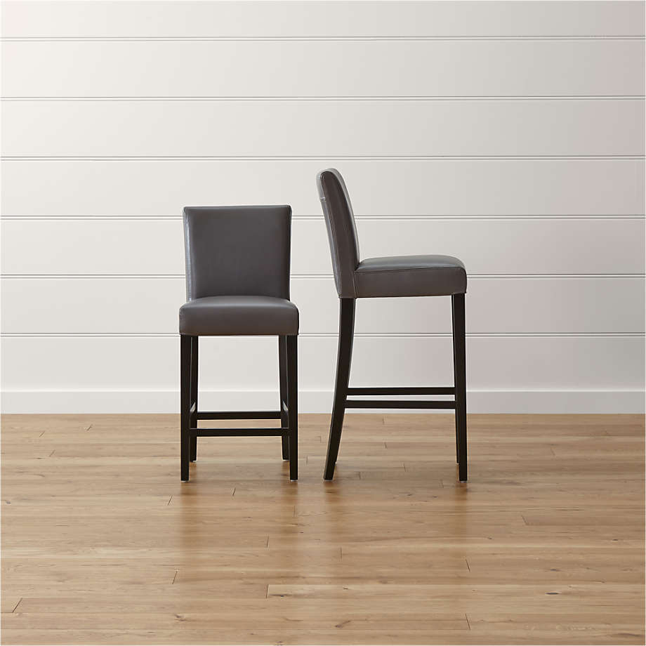 Lowe smoke leather online dining chair