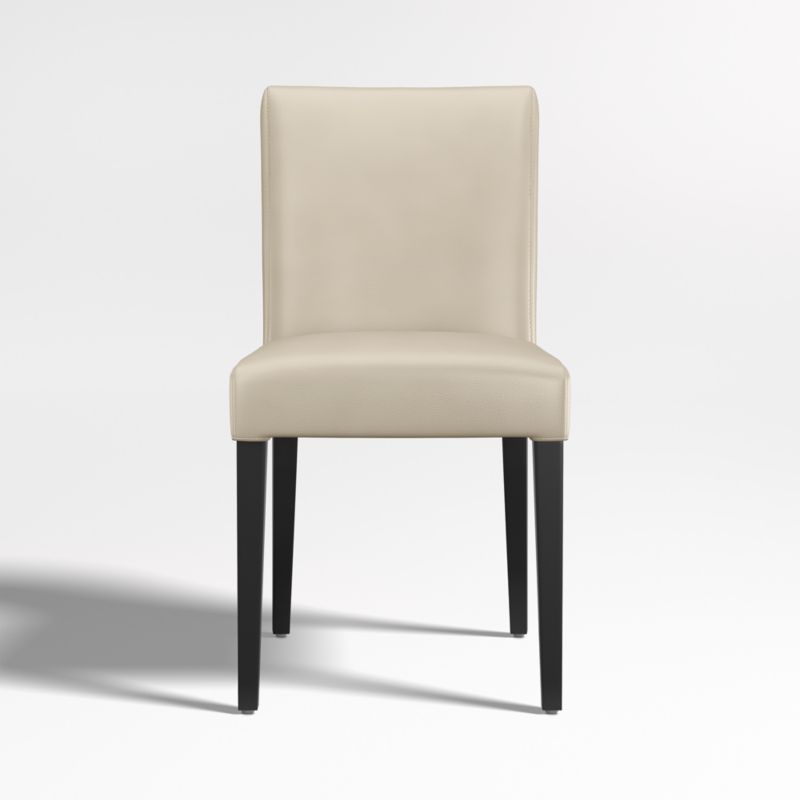 Lowe Bone Leather Dining Chair with Ebony Wood Legs - image 0 of 6