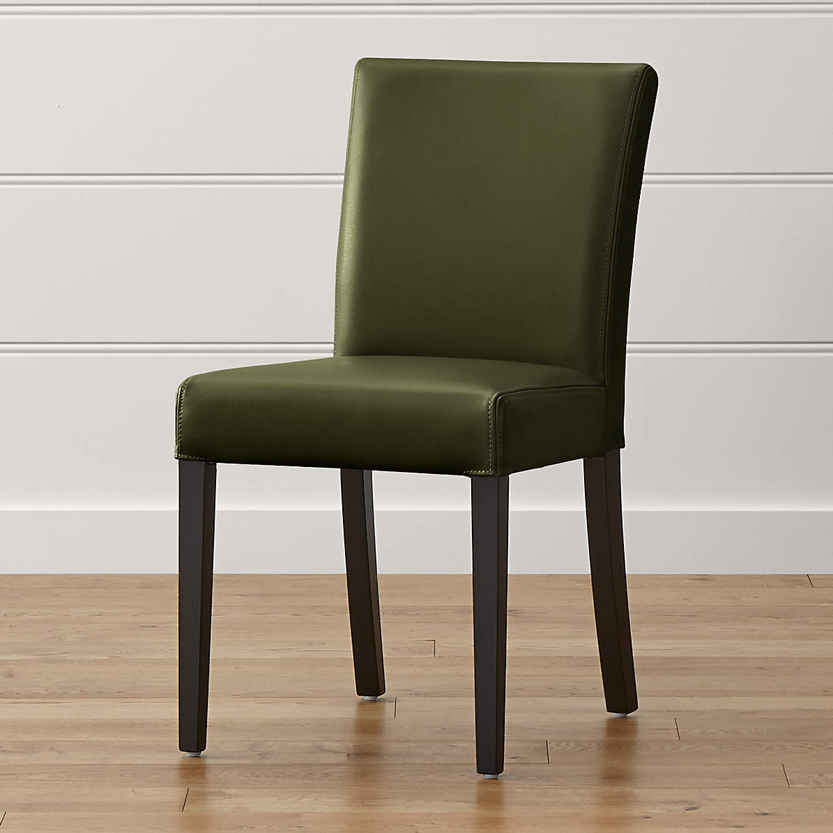 dining chairs green leather