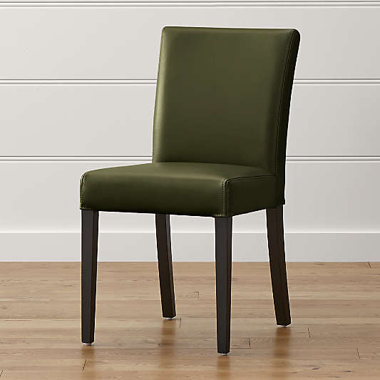 Lowe Olive Leather Dining Chair