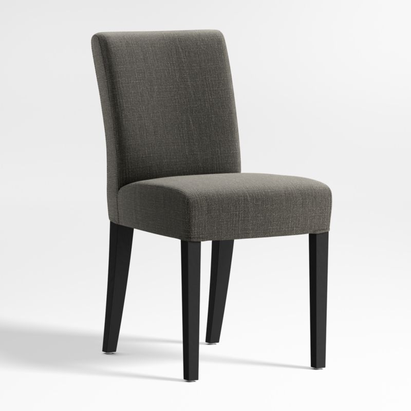 Lowe Charcoal Upholstered Dining Chair with Ebony Wood Legs - image 3 of 6