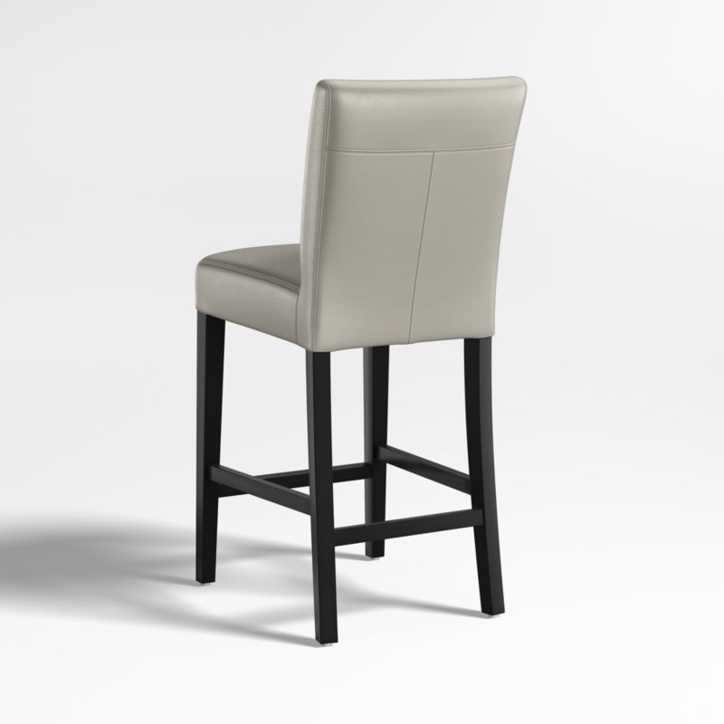 Lowe Pewter Leather Counter Stool