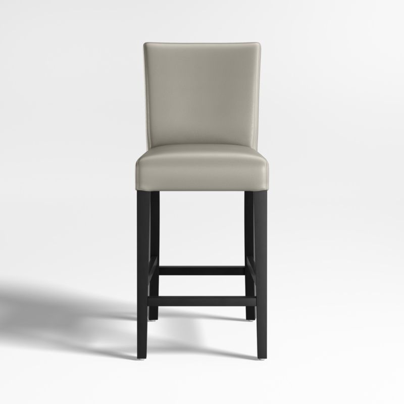 Lowe Pewter Leather Counter Stool