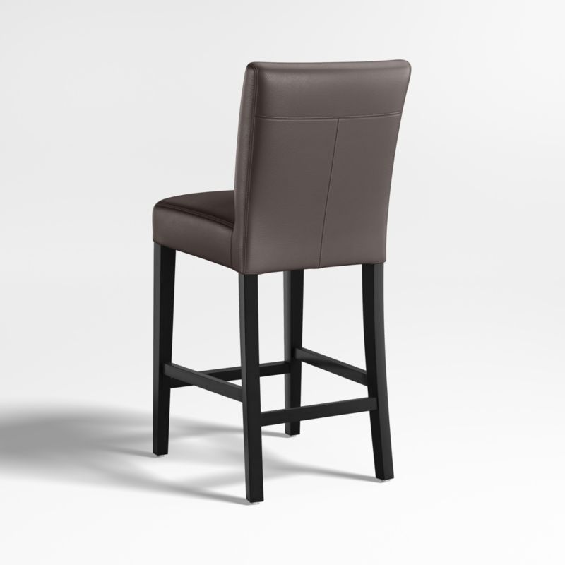 Lowe Smoke Leather Counter Stool