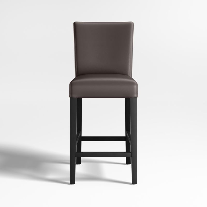 Lowe Smoke Leather Counter Stool