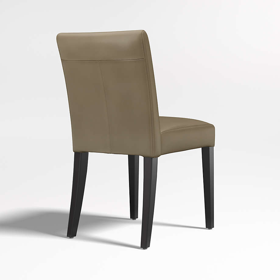 Crate and barrel leather dining chair hot sale