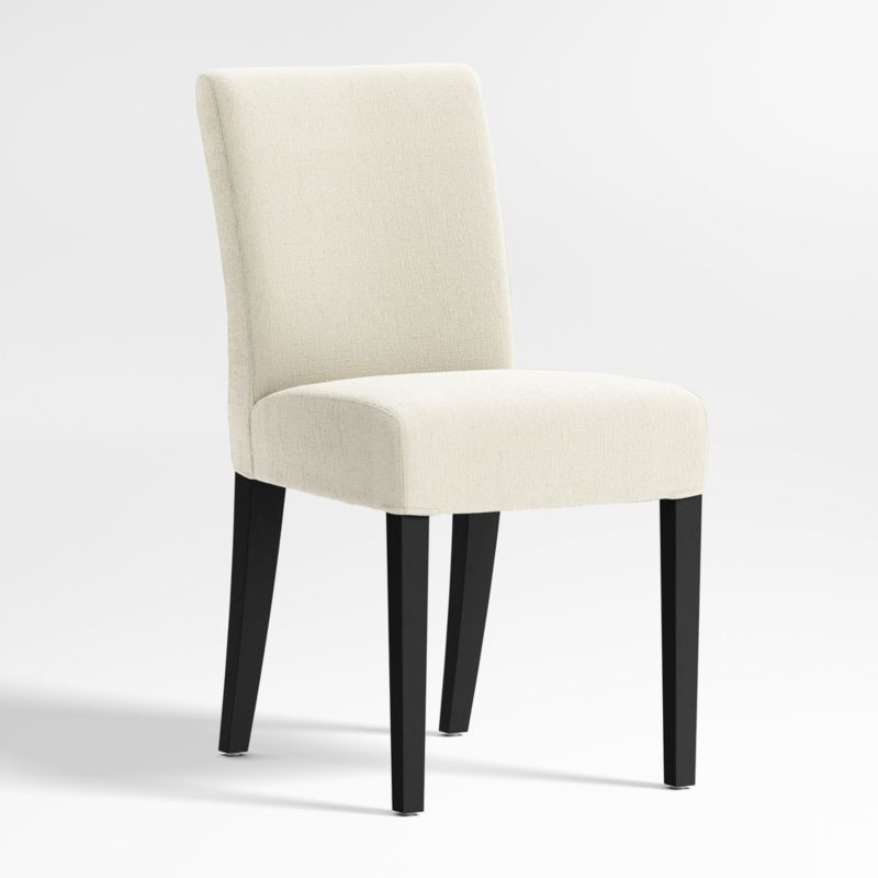 Lowe Ivory Upholstered Dining Chair with Ebony Wood Legs - image 3 of 6