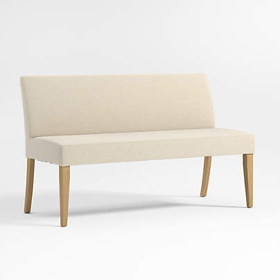 Lowe Ivory Grey Dining Banquette Bench