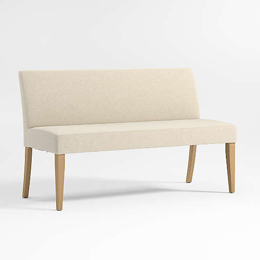 Lowe Ivory Grey Dining Banquette Bench