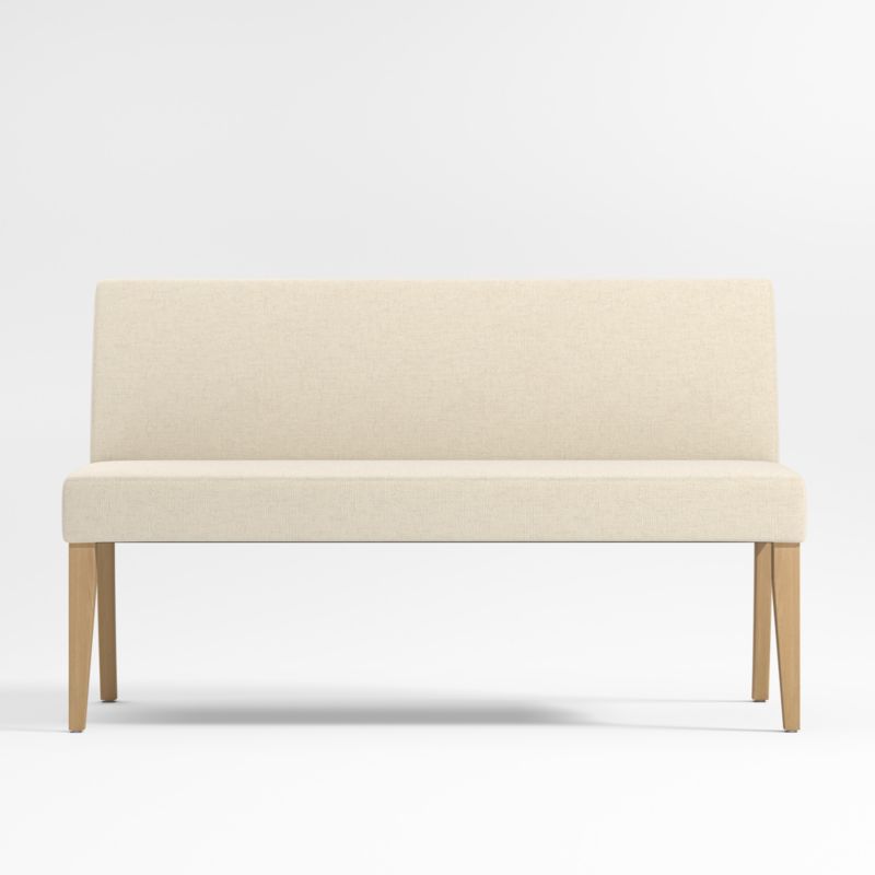 Lowe Ivory Grey Dining Banquette Bench