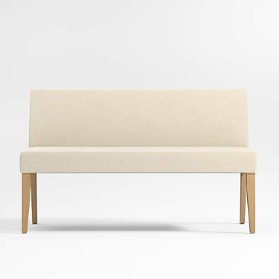 Lowe Ivory Grey Dining Banquette Bench