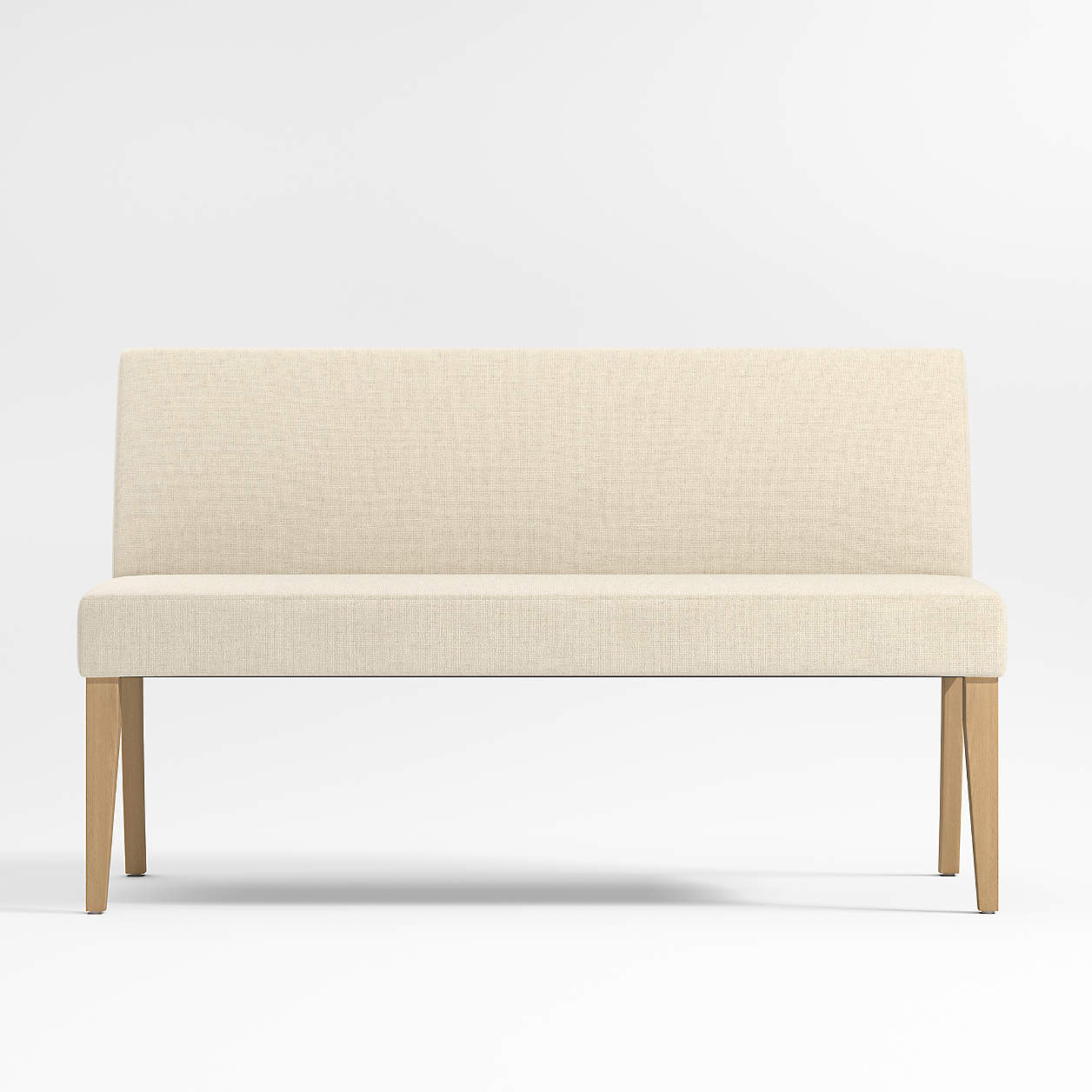 Lowe Ivory Grey Dining Banquette Bench + Reviews Crate & Barrel