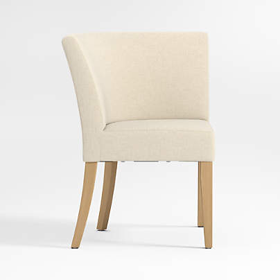 Lowe Ivory Grey Corner Dining Banquette Chair