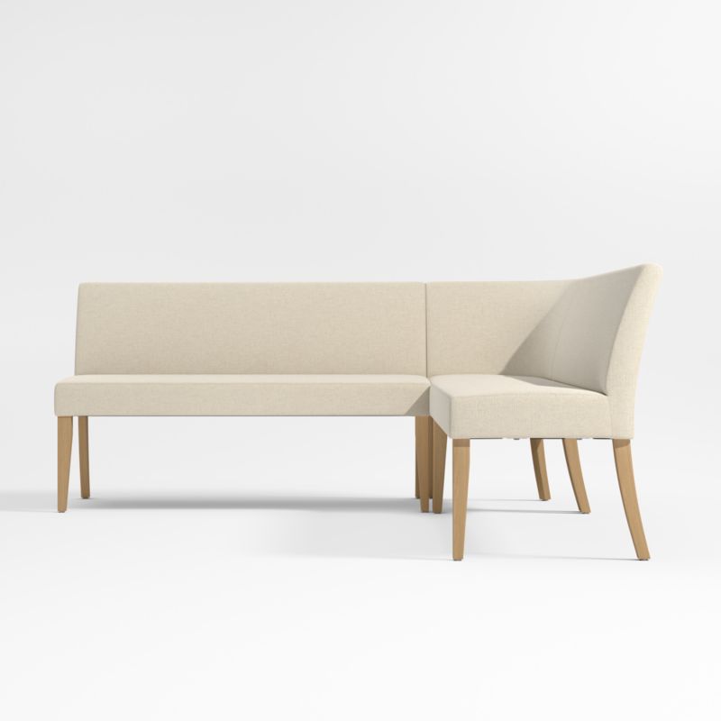 Lowe Ivory Double L-Shaped Dining Banquette