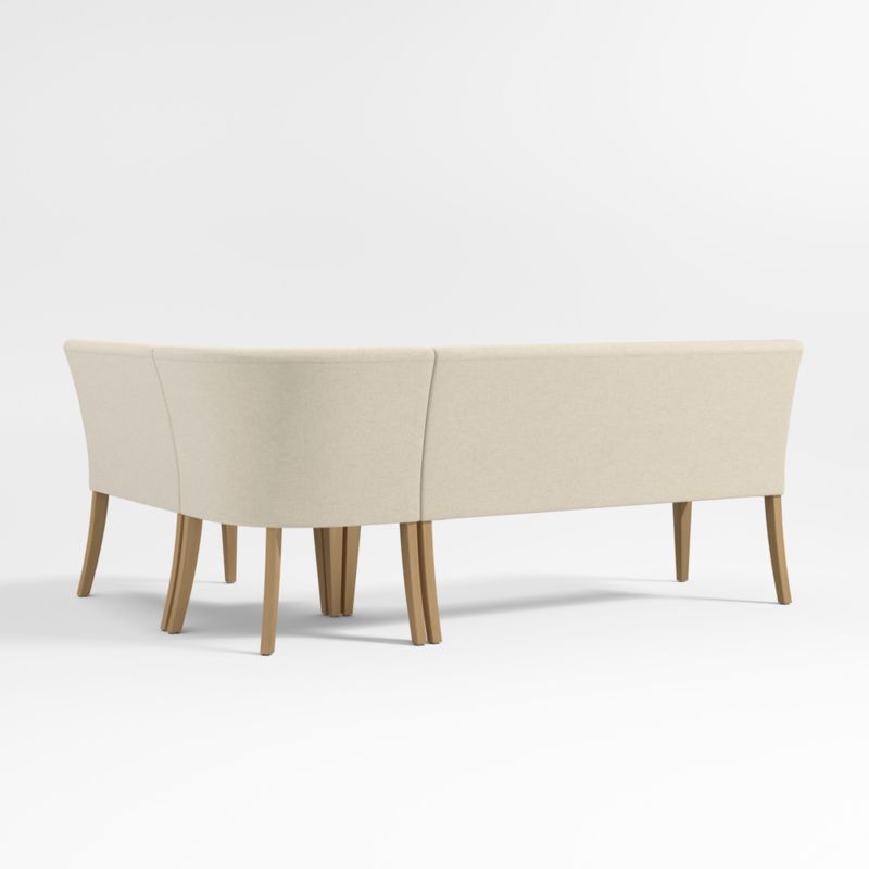 Lowe Ivory Single L-Shaped Dining Banquette