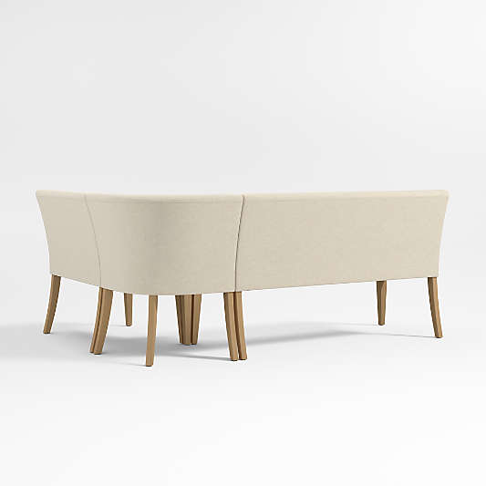 Lowe Ivory Single L-Shaped Dining Banquette