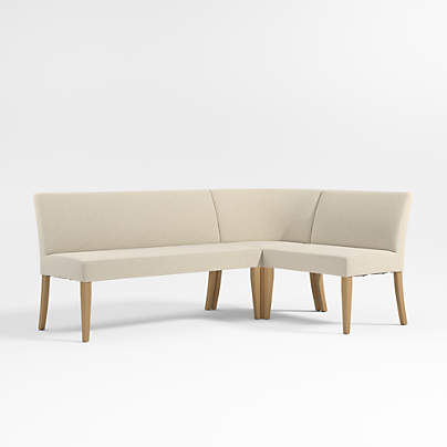 Lowe Ivory Single L-Shaped Dining Banquette