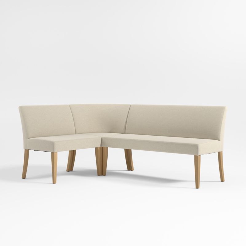Lowe Ivory Single L-Shaped Dining Banquette