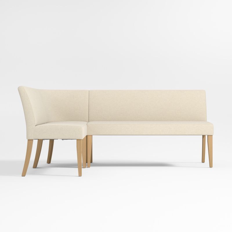 Lowe Ivory Single L-Shaped Dining Banquette