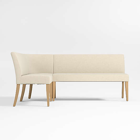 Lowe Ivory Single L-Shaped Dining Banquette