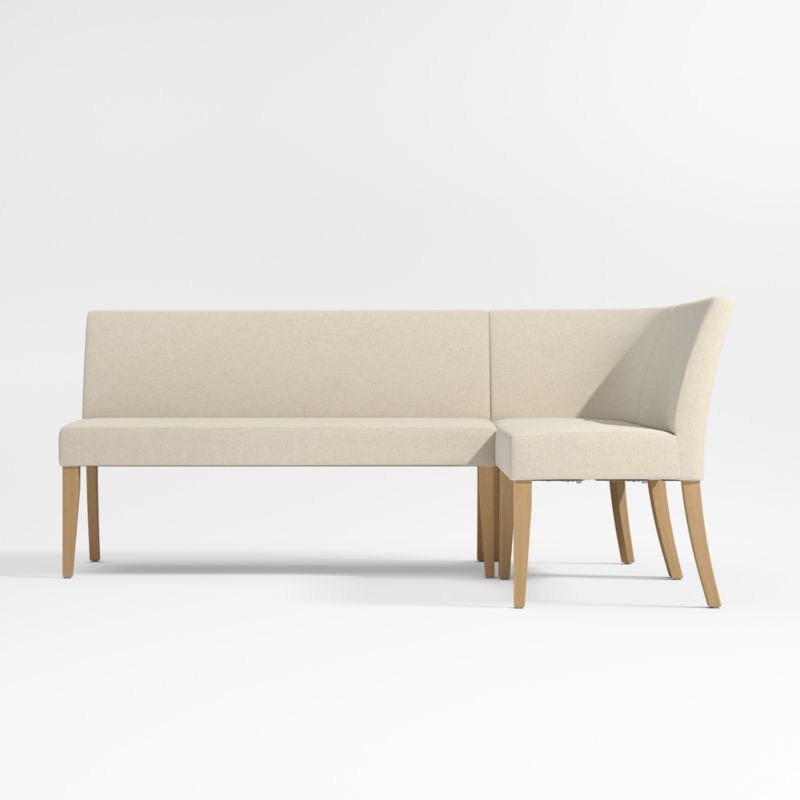 Lowe Ivory Single L-Shaped Dining Banquette