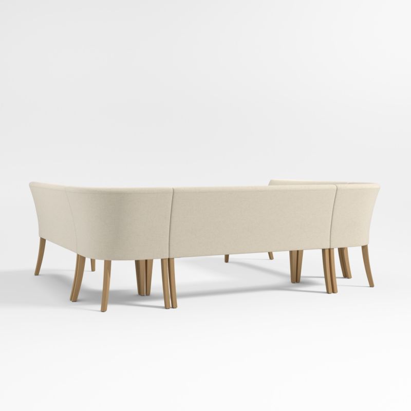 Lowe Ivory U-Shaped Dining Banquette