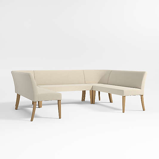 Lowe Ivory U-Shaped Dining Banquette