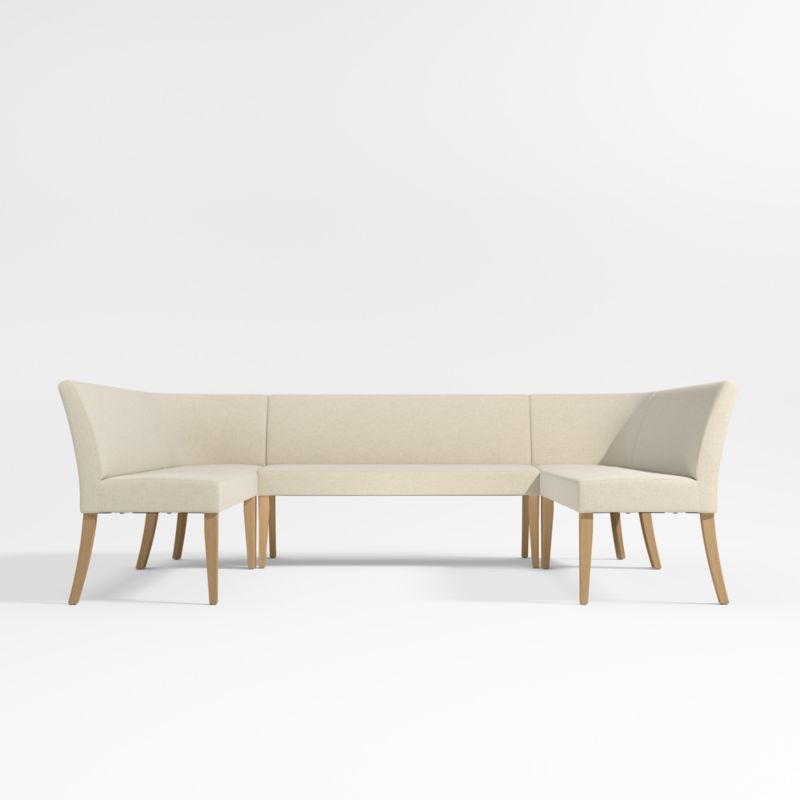 Lowe Ivory U-Shaped Dining Banquette