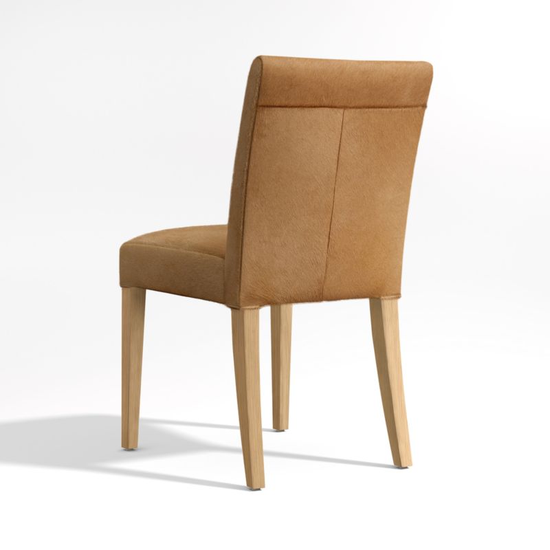 Lowe Light Brown Hair on Hide Dining Chair with Natural Wood Legs - image 6 of 8