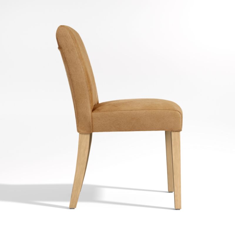 Lowe Light Brown Hair on Hide Dining Chair with Natural Wood Legs - image 5 of 8