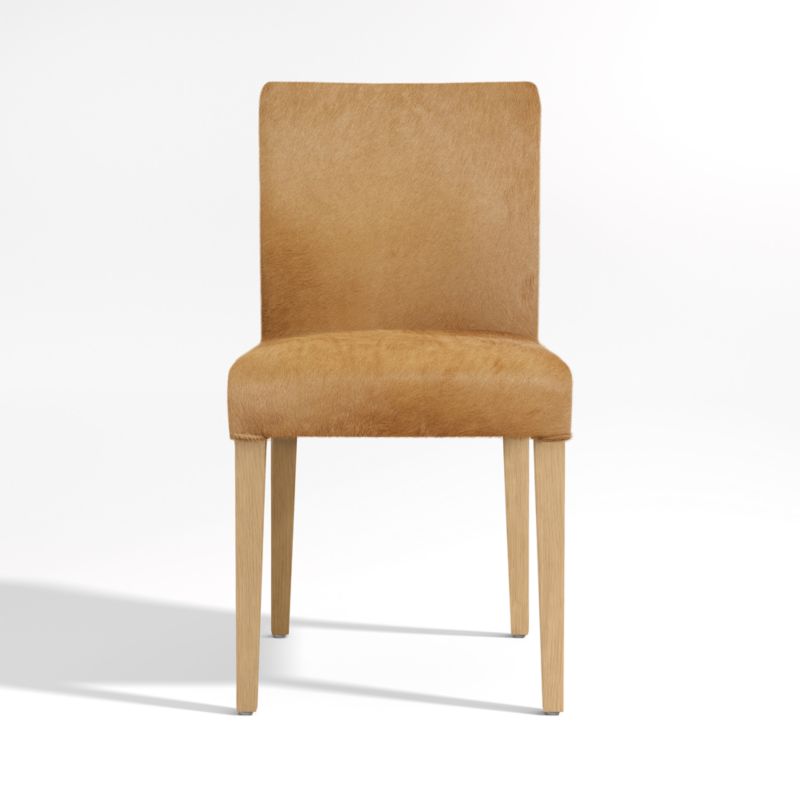 Lowe Light Brown Hair on Hide Dining Chair with Natural Wood Legs - image 0 of 8