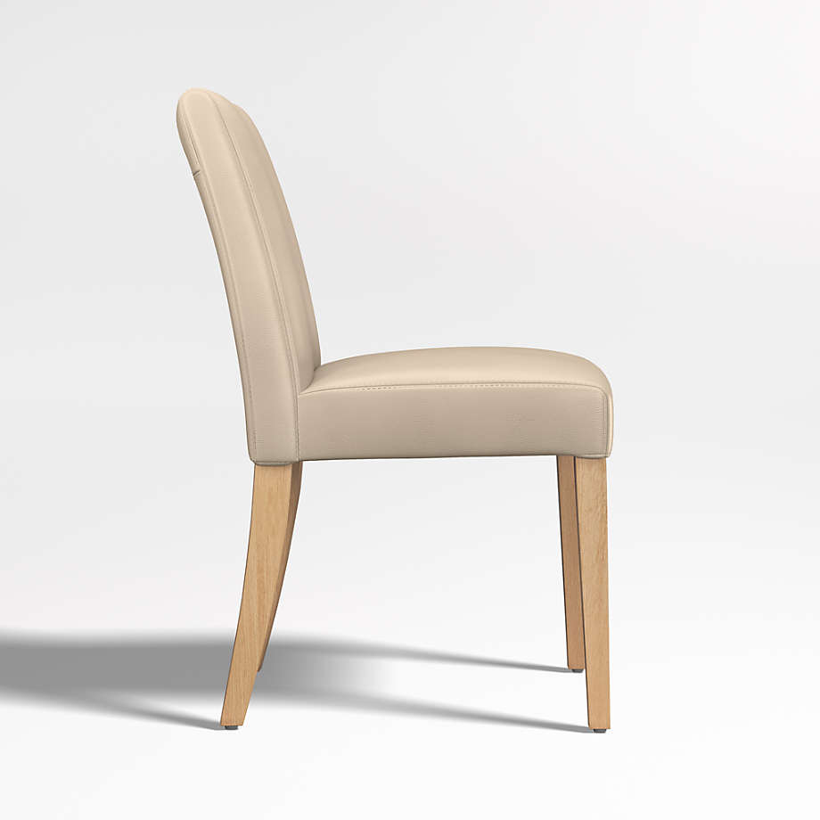 Light tan 2024 leather dining chairs