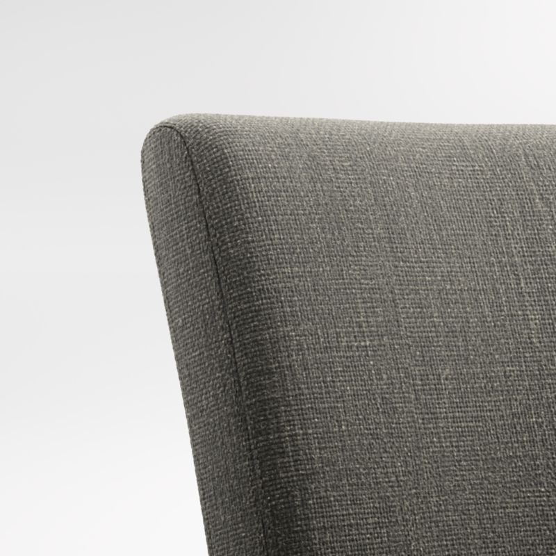 Lowe Charcoal Grey Upholstered Dining Chair with Natural Wood Legs - image 7 of 7